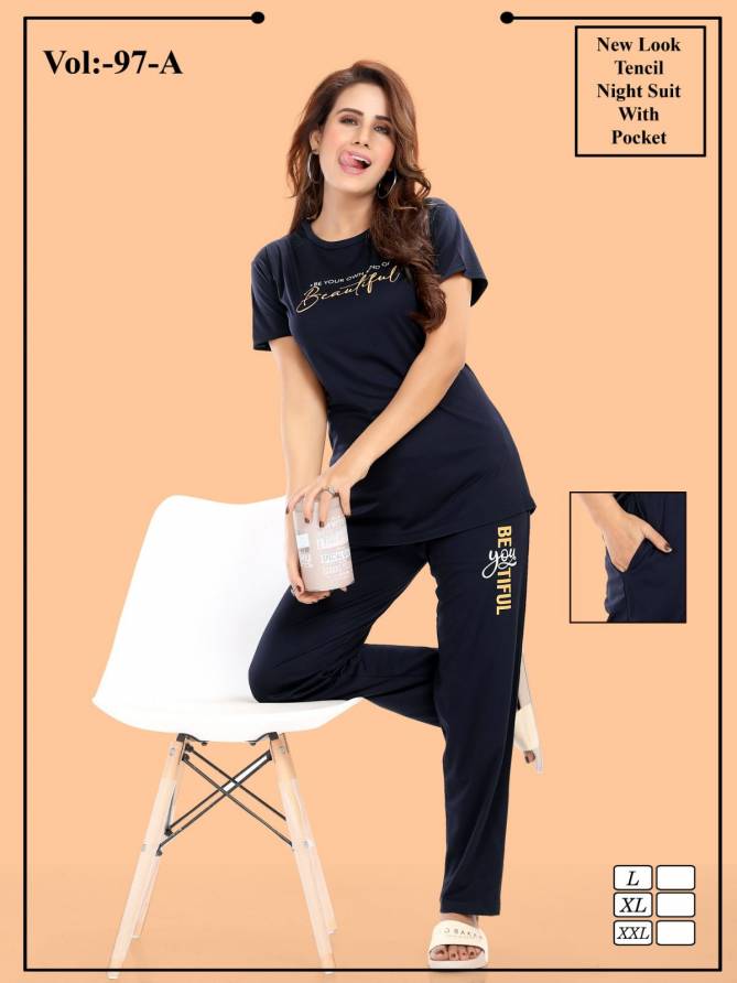 Summer Special Jc 97 A Hosiery Cotton Plain Night Suits Catalog
